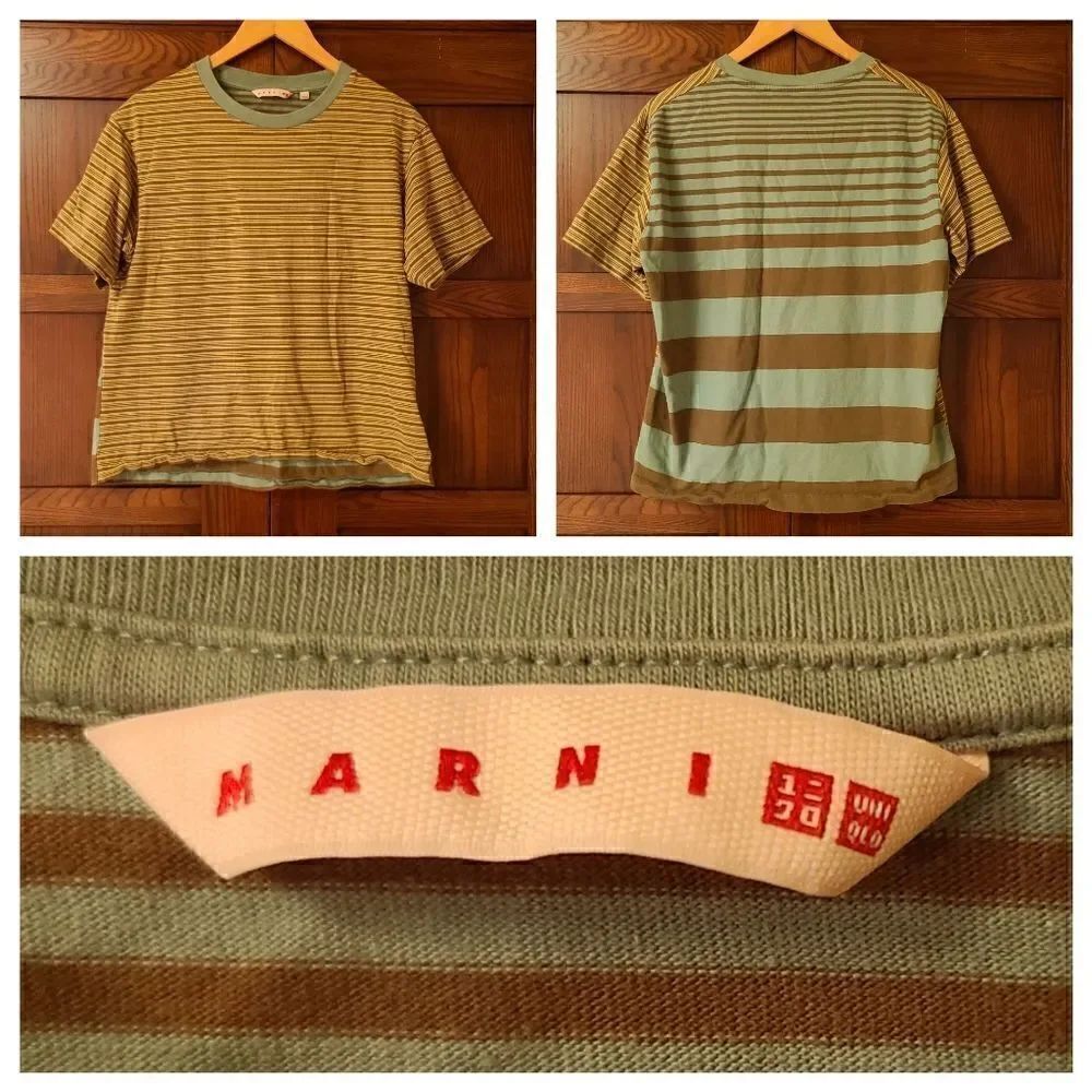Marni Uniqlo Collab Striped Tshirt